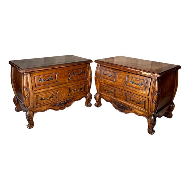 Louis XV Dutch Chest of Drawers, 1960s, Set of 2 For Sale