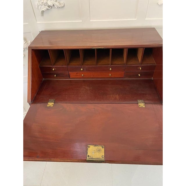 Antique George III Mahogany Desk, 18th Century For Sale - Image 15 of 17