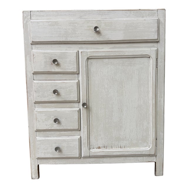 Vintage Patinated Parisian Buffet, 1940s For Sale