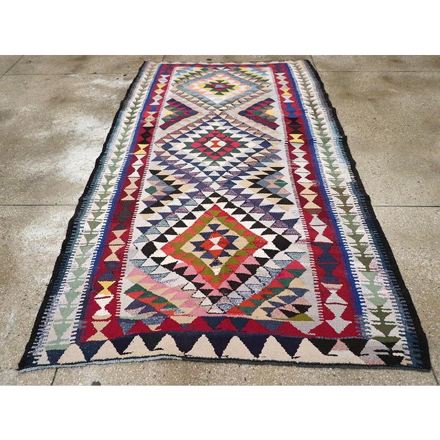 Galerie Shabab Collection Mid-20th Century Persian Flatweave Kilim Rug For Sale - Image 4 of 10