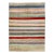 Multicolor Modern Tulu Handmade Turkish Wool Rug With Striped Design For Sale