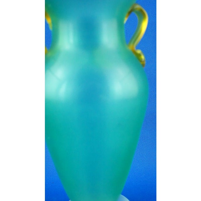 Murano Blown Glass Amphora Vase by Barbini, 1950s For Sale - Image 15 of 18