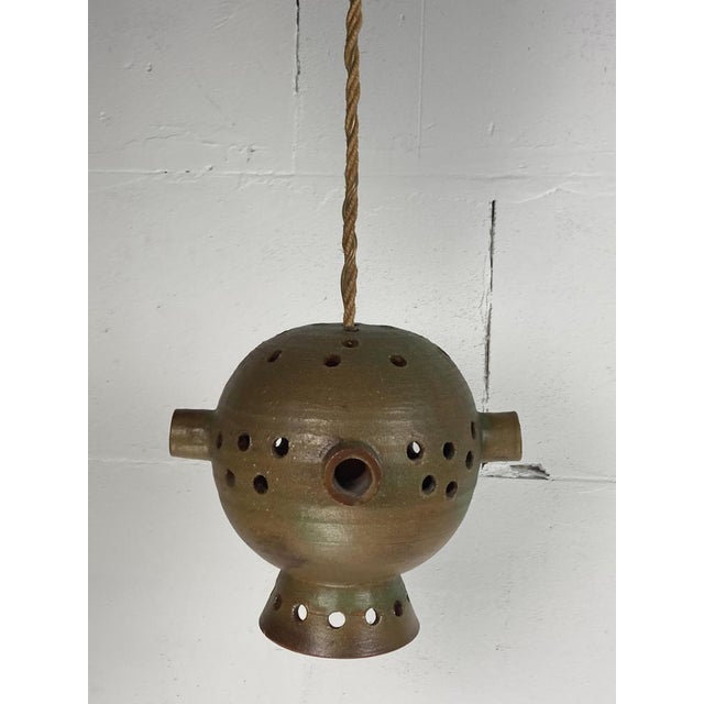 Brutalist Space Age Ceramic Pendant attributed to Mobach, Netherlands, 1960s For Sale - Image 15 of 18