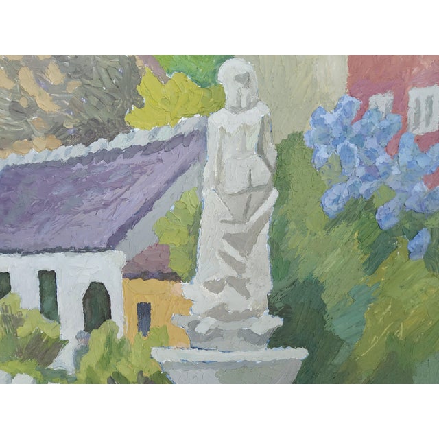 Modernist Swedish Landscape Painting by Arne Granhall 1983 For Sale - Image 11 of 18