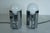 Silver Vintage Bilia Table Lamps by Claudio Salocchi for Lumenform, Italy, 1970s, Set of 2 For Sale - Image 8 of 8