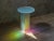 Isola dichroic satin glass l side table by brajak vitberg materials: satin glass and dichroic film. Dimensions: ø 40 x h...