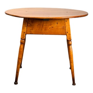 Antique American Queen Anne Maple Tavern Table, New England, Circa 1760–1790 For Sale