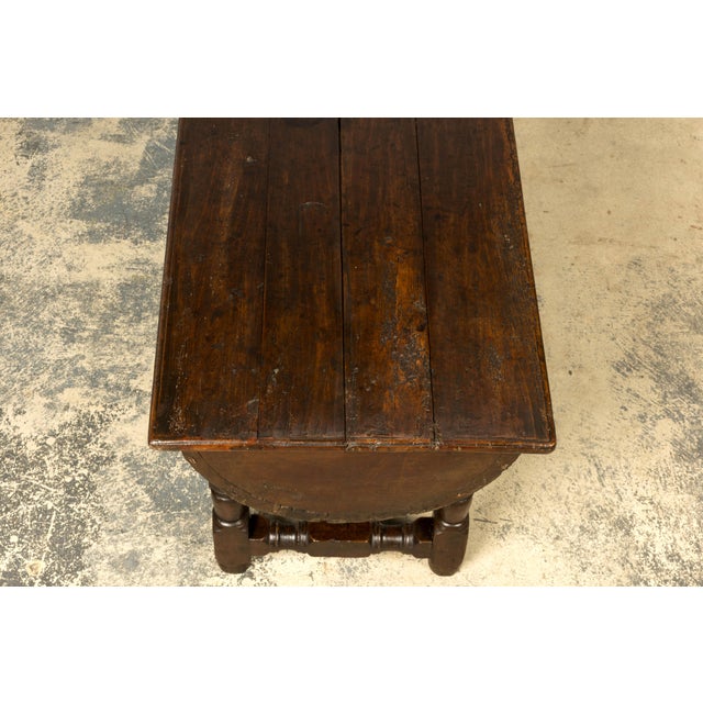 18th Century French Provincial Oak Petrin Dough Bin Table For Sale - Image 13 of 18