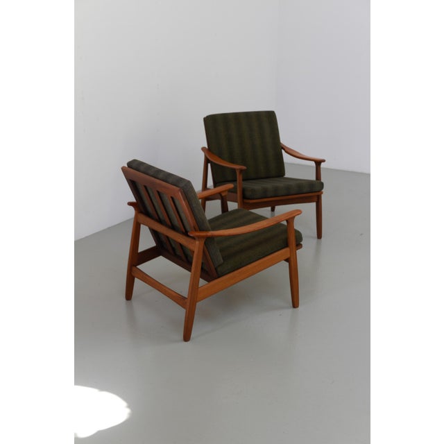 Danish Modern Teak Lounge Chairs, 1960s, Set of 2 For Sale - Image 10 of 18