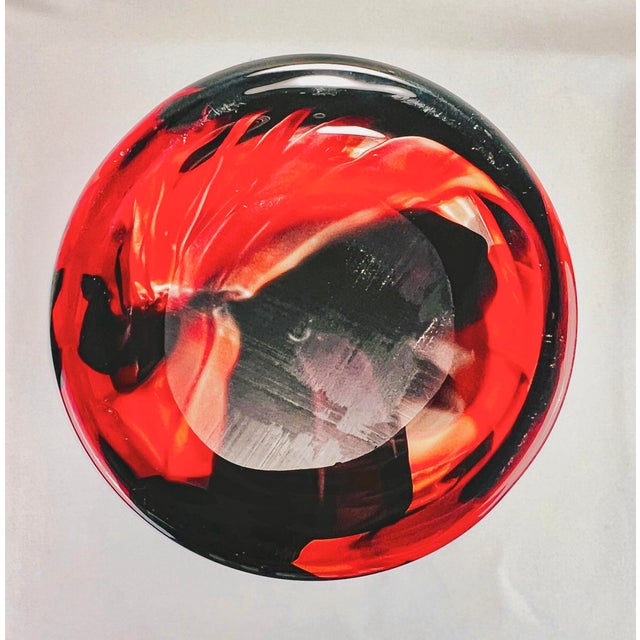 Mid 20th Century Murano Fratelli Toso Cased Art Glass Pulled Feather (Fenicio) Flame Vase - 13.75" For Sale - Image 12 of 12
