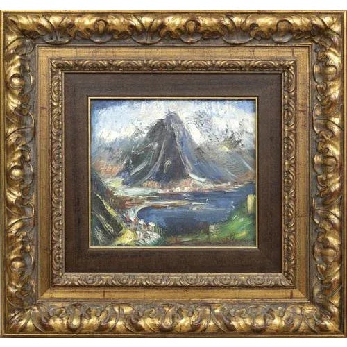 Mountain Landscape, Oil on Canvas, 20th Century For Sale - Image 4 of 4