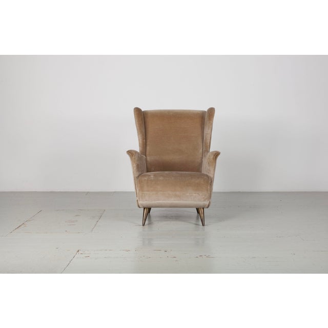 1950s Italian Wingback Chairs from Isa Bergamo, 1950s, Set of 2 For Sale - Image 5 of 18