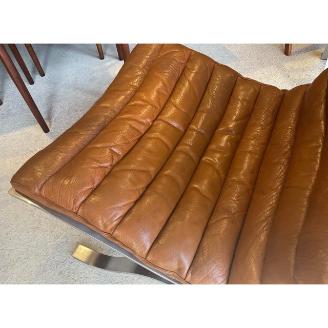 Set of Leather and Chrome Chairs by Arne Norell for Arne Norell Ab For Sale - Image 14 of 18