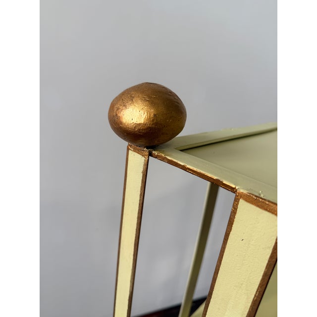 Hollywood Regency, Mid Century Style Tole Étagère, Brugar Design New York For Sale - Image 9 of 10