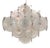 Italian Murano Glass and Nickel Chandelier by Carlo Nason for Mazzega, 1970s For Sale