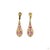 4.78 Carat Round Brilliant Cut Diamond Ruby Gold Earrings, Pair For Sale In New York - Image 6 of 9