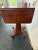 American classic drop leaf side table made out of mahogany. This side table features two drawers with brass pulls. This...