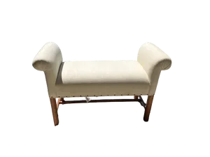 Bench Rolled Arm Upholstered by Ethan Allen