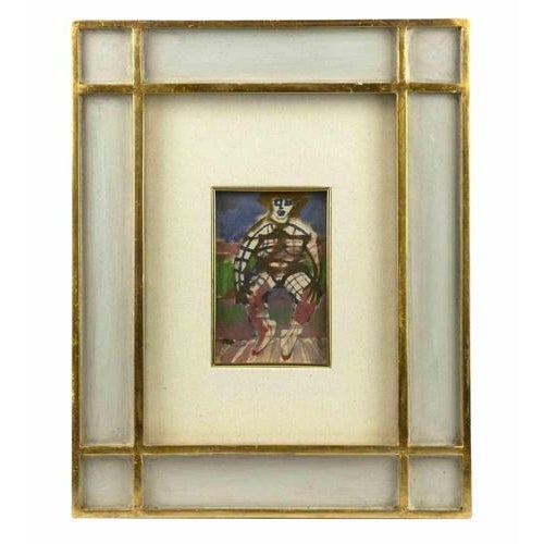 Woman is an original artwork realized by the Italian artist Mino Maccari in 1975. Mixed media tempera on board. Hand-...