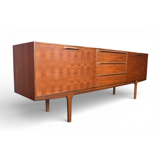 Mid 20th Century Large McIntosh Basketweave Credenza in Teak For Sale - Image 9 of 12