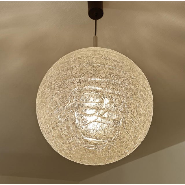 Large Murano Glass Pendant Light from Doria, 1950s For Sale - Image 6 of 16
