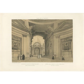 Benoist, Rome Church Interior, Santa Maria Degli Angeli, 1869, Print For Sale