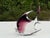 Transparent Vintage Signed Daniels Art Glass Angelfish Sculpture, Purple & Clear For Sale - Image 8 of 10