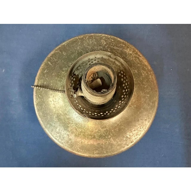 This signed Tiffany Studios oil can w/ Socket assembly 7 1/2” tall X 7” diameter