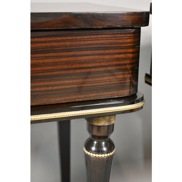 Mid-Century French Macassar Ebony Bedside Cabinets, 1970s, Set of 2 For Sale - Image 11 of 17