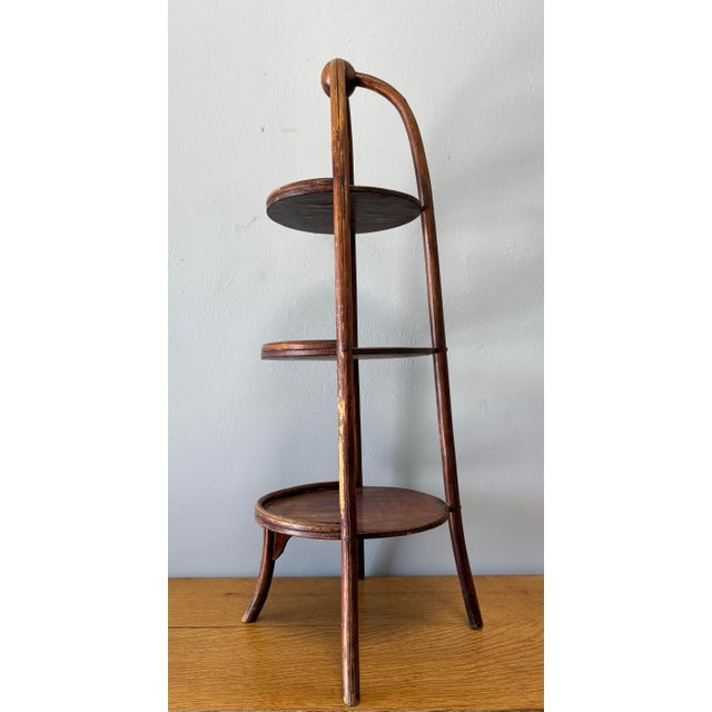 Antique Bentwood Cake or Muffin Tiered Stand For Sale In Naples, FL - Image 6 of 10
