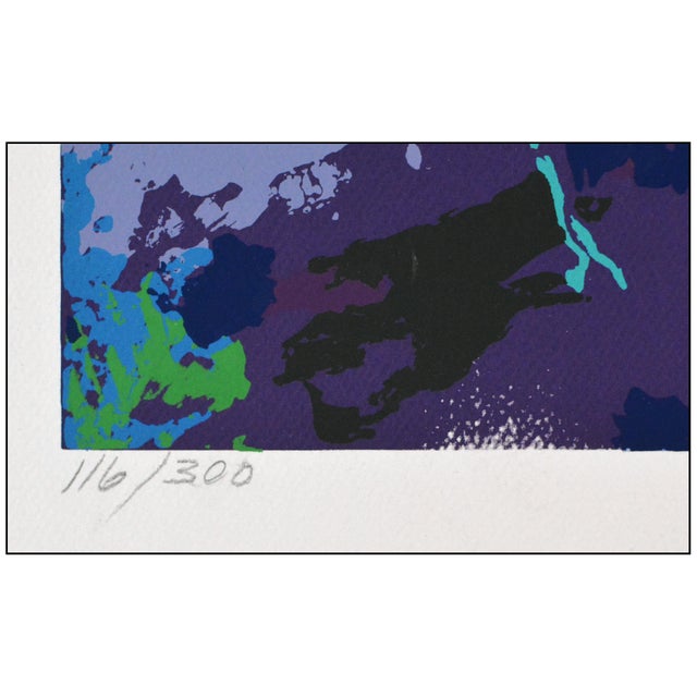 Late 20th Century Modern Purple Serigraph LeRoy Neiman For Sale In Minneapolis - Image 6 of 7