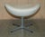 Set of Cream Leather Egg Chair & Footstool from Fritz Hansen For Sale - Image 18 of 18