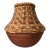 Vintage Handcrafted African Ghanaian Terracotta Pot With Woven Wicker Overlay For Sale