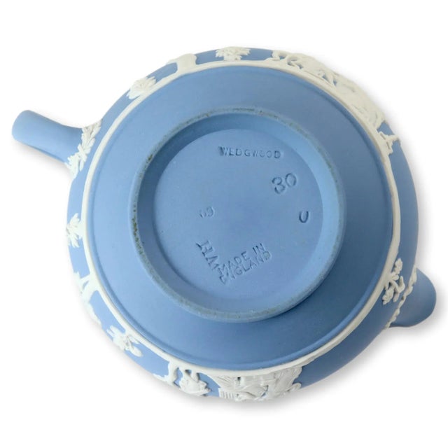 English Wedgwood Jasperware Creamer, Dated 1969 For Sale - Image 3 of 4