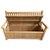 Classic outdoor teak wood bench with arms and slatted back. Seat lifts up to reveal spacious trunk storage area. Each may...