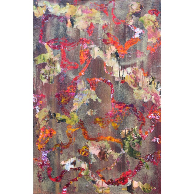 Tapestry of Secrets * Original Contemporary Art *Abstract Painting by Lisa Finlayson For Sale In Atlanta - Image 6 of 12
