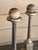 Grand Tour Neoclassical Carved Water Giltwood Columns With Marble Spheres - A Pair For Sale - Image 4 of 9