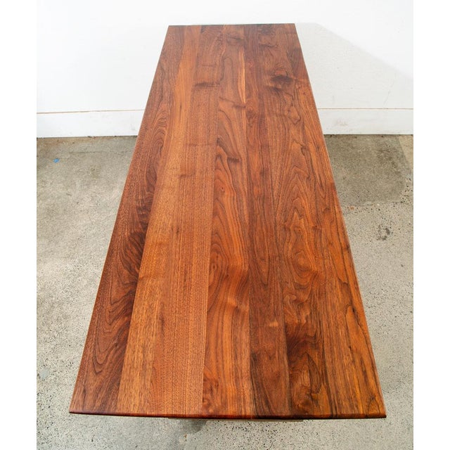 Mid-Century Modern 1960s Mid Century Modern Desk Solid Walnut Executive Office Ace Hi 6 Drawer Floating For Sale - Image 3 of 11