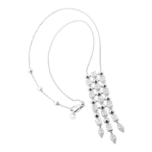 Bulgari 18k White Gold Lucea Diamond Pendant Necklace