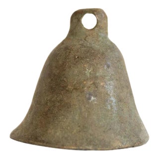 Vintage African Bronze Bells With Smooth Finish For Sale