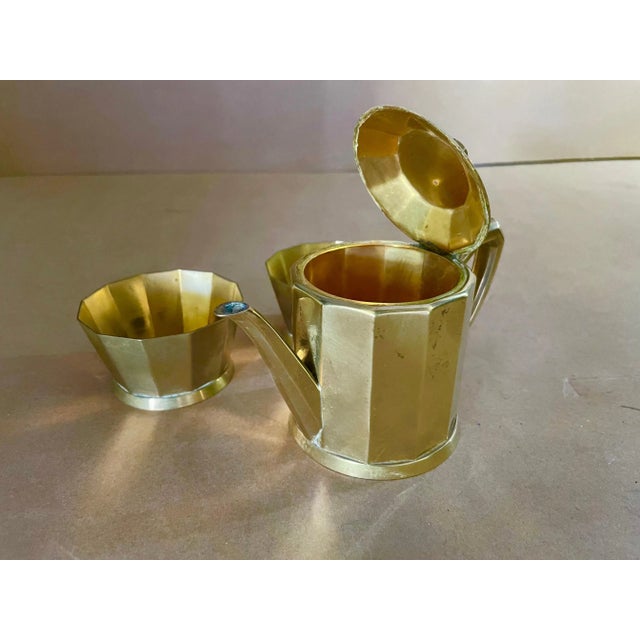 1940s Art Deco France Oreum Coffee and Sugar Pot, 1940s, Set of 3 For Sale - Image 5 of 12