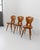 Wood Vintage Folk Style Wooden Farmhouse Chairs, 1960s, Set of 3 For Sale - Image 7 of 12