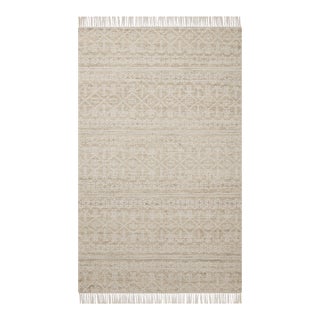Angela Rose x Loloi Rivers Sand / Ivory 18" x 18" Sample Rug For Sale