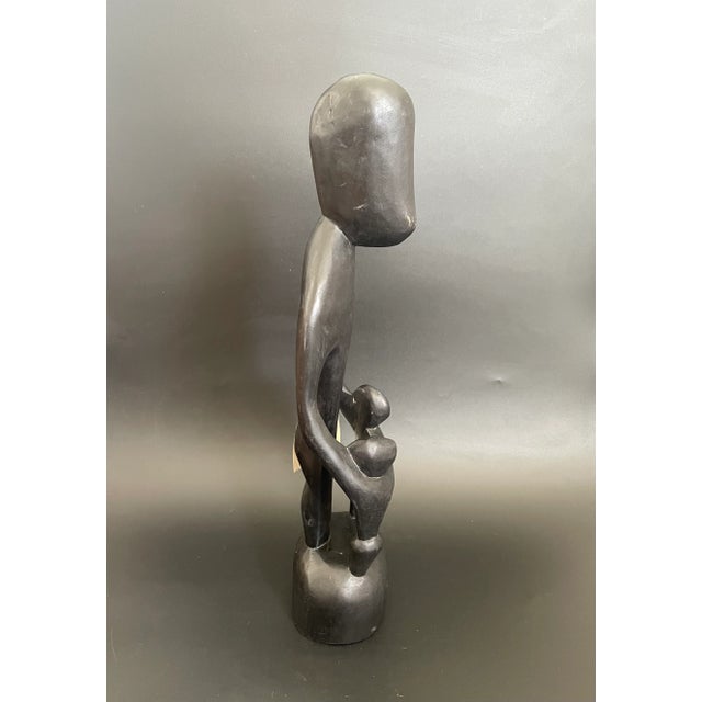 African Wood Carving Family Circle Sculpture From Ghana For Sale In Las Vegas - Image 6 of 12