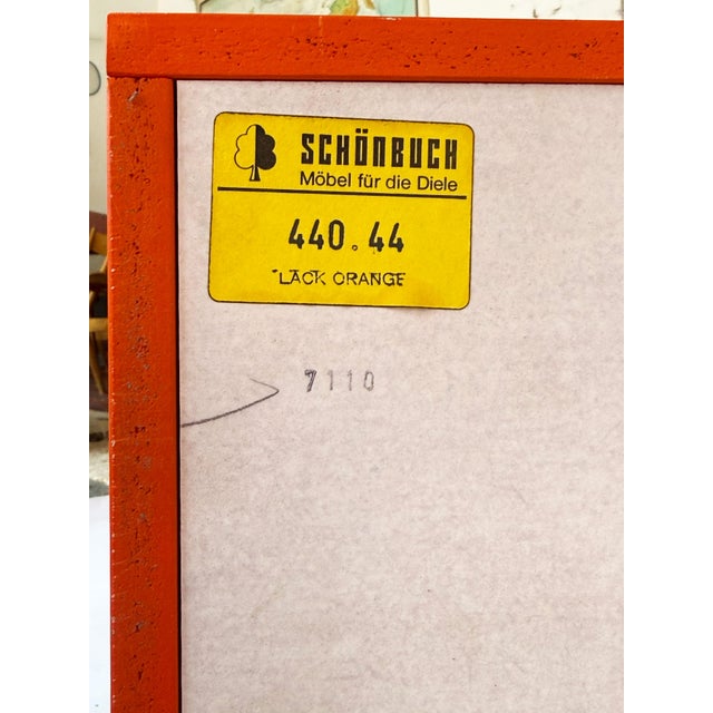 Vintage Orange Lacquered Coat Rack from Schönbuch, 1980s For Sale - Image 9 of 11