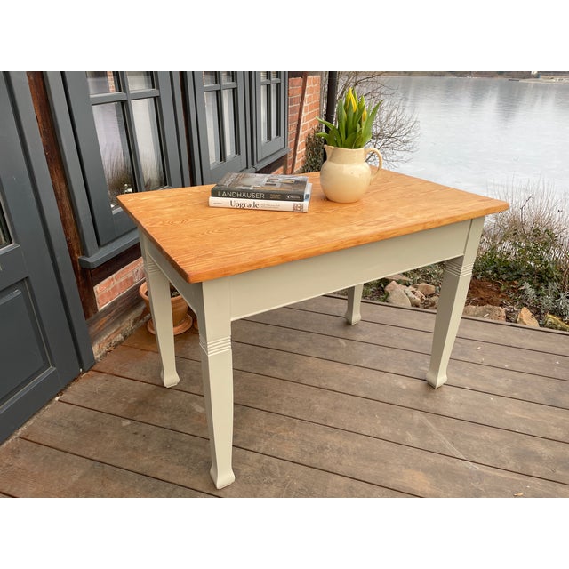 Antique Table in Fir, 1890s For Sale - Image 3 of 15