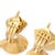 Tiffany and Co. 1950s Retro Tiffany & Co. George Schuler 14k Yellow Gold Swirl Clip on Earrings 1950's, A Pair For Sale - Image 4 of 12