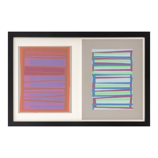 Josef Albers "The Interaction of Color Plate Xviii-9" Screenprint For Sale