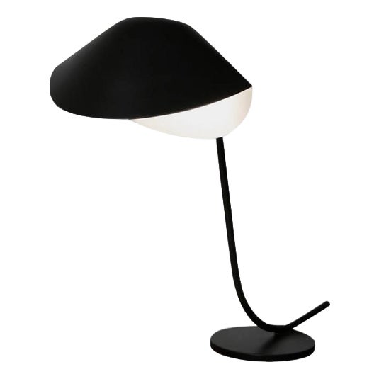 Mid-Century Modern Black Antony Table Lamp from Serge Mouille For Sale