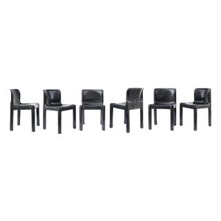 Mod. 4875 Chairs by Carlo Bartoli for Kartell, 1970s, Set of 6 For Sale